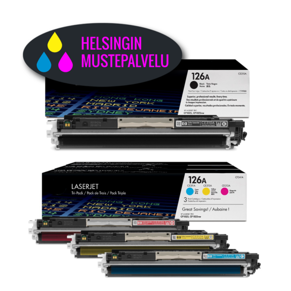 HP 126A monipakkaus | Helsingin Mustepalvelu