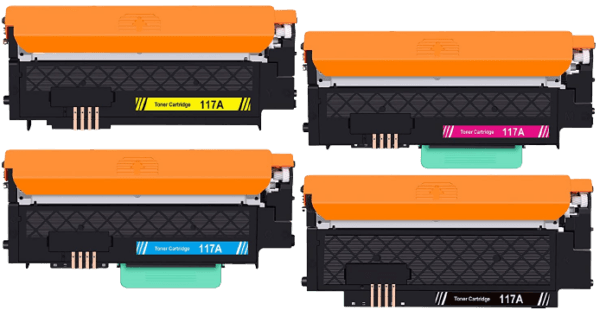 Mustekasetit korvaavat HP W2070-2073A ( 117A ) 4 kasetin värisarja